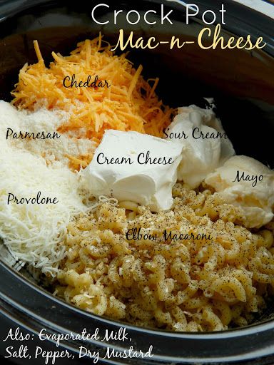 Mac & cheese in crock pot